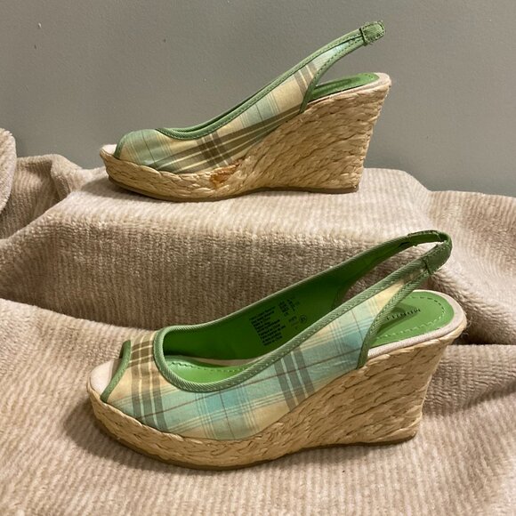 Montego Bay Club Wedge Espadrille Heel Sandals - size 6.5 - Picture 4 of 5